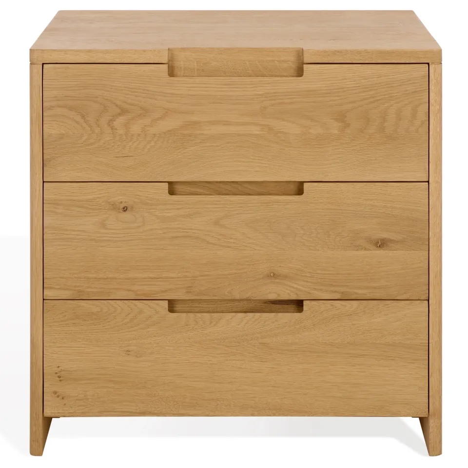 Riverside Oak Wood Nightstand - Natural Oak