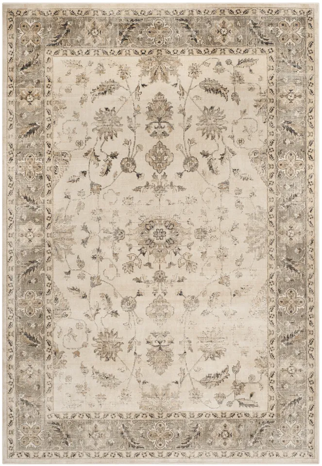 Arlo Home Woven Area Rug, VTG168-3410, Stone/Mouse,  8' 10" X 12' 2"