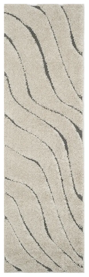 Arlo Home Woven Area Rug, SG472-1180, Cream/Grey,  2' 3" X 7'