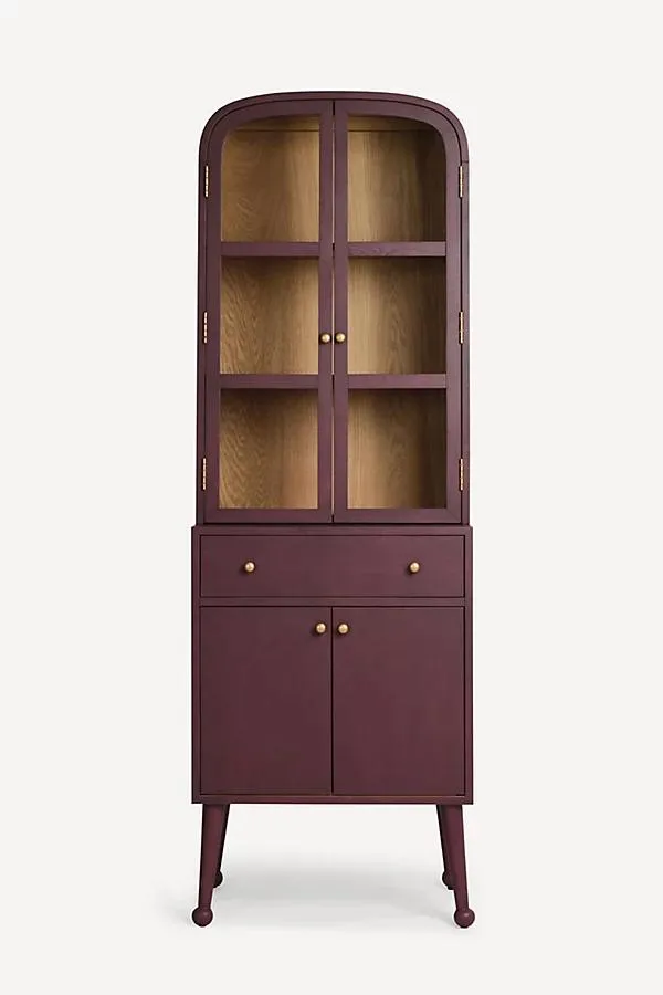 Moretti 26" Oak Display Hutch