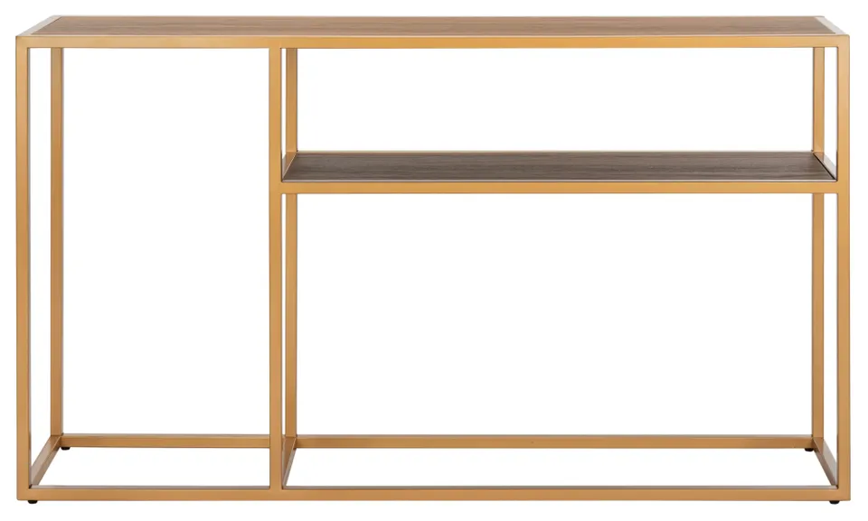 Octavia Console Table - Walnut / Gold
