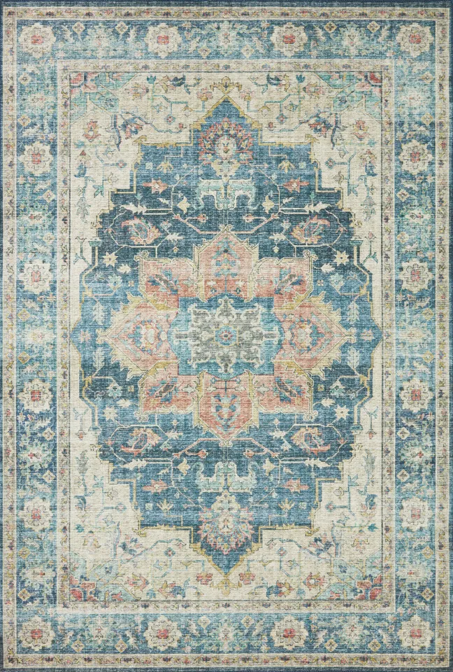 Loloi Skye Ocean / Multi 18" x 18" Sample