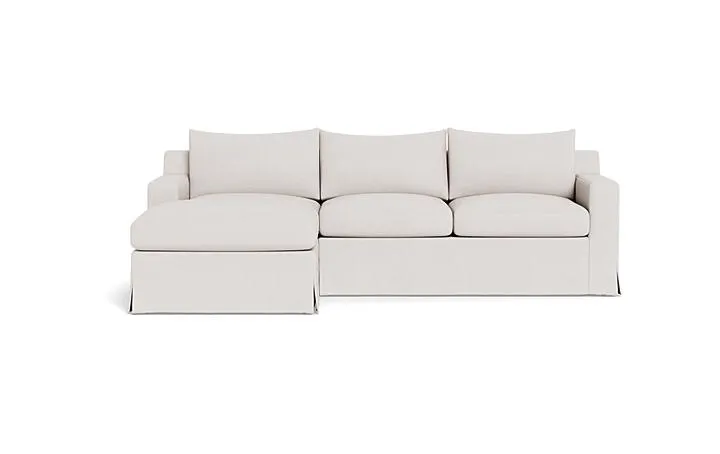 Sloan Slipcovered Left Chaise Sectional
