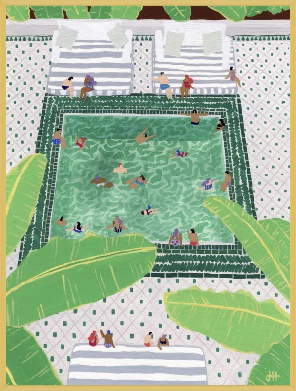 Green Riad by Joanne Ho for Artfully Walls