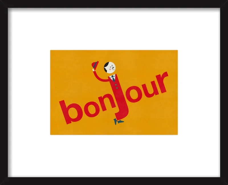 Bonjour by Blanca Gómez for Artfully Walls