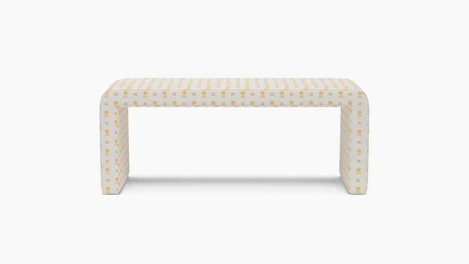 Waterfall Bench, Buttercup Mod Fleur