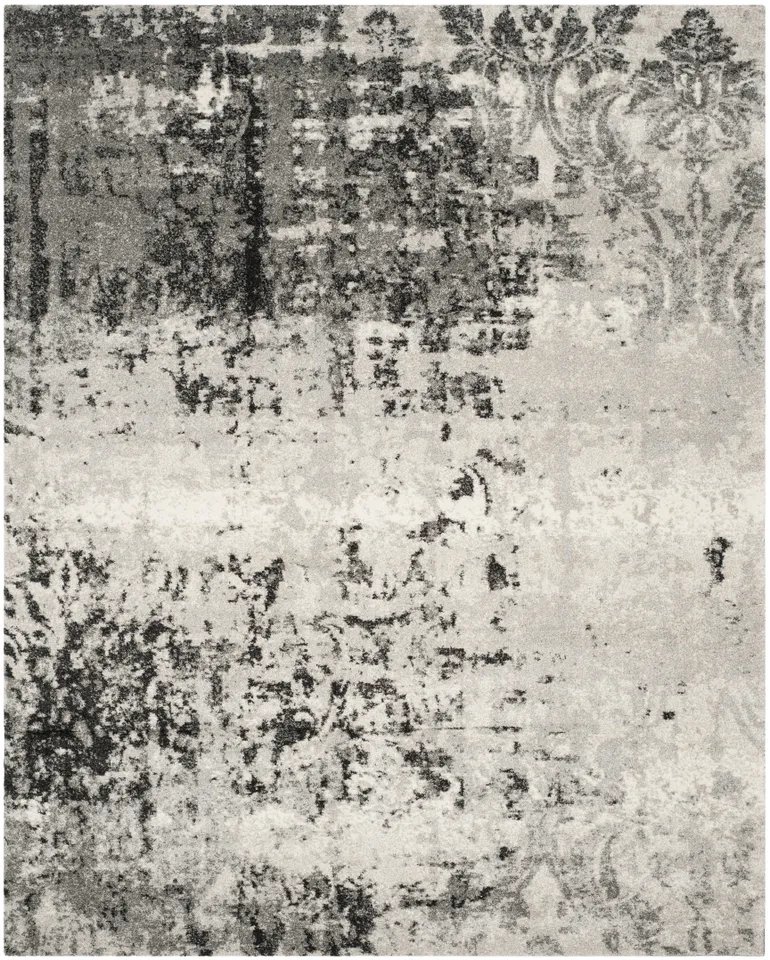 Arlo Home Woven Area Rug, RET2139-7980, Light Grey/Grey,  8' 9" X 12'