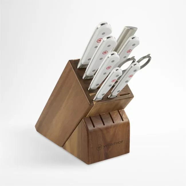 Wusthof Classic White 9-Piece Knife Block Set