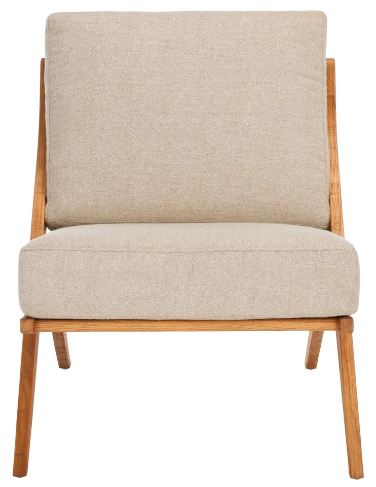 Nicki Scandinavian Accent Chair - Sand/Natural