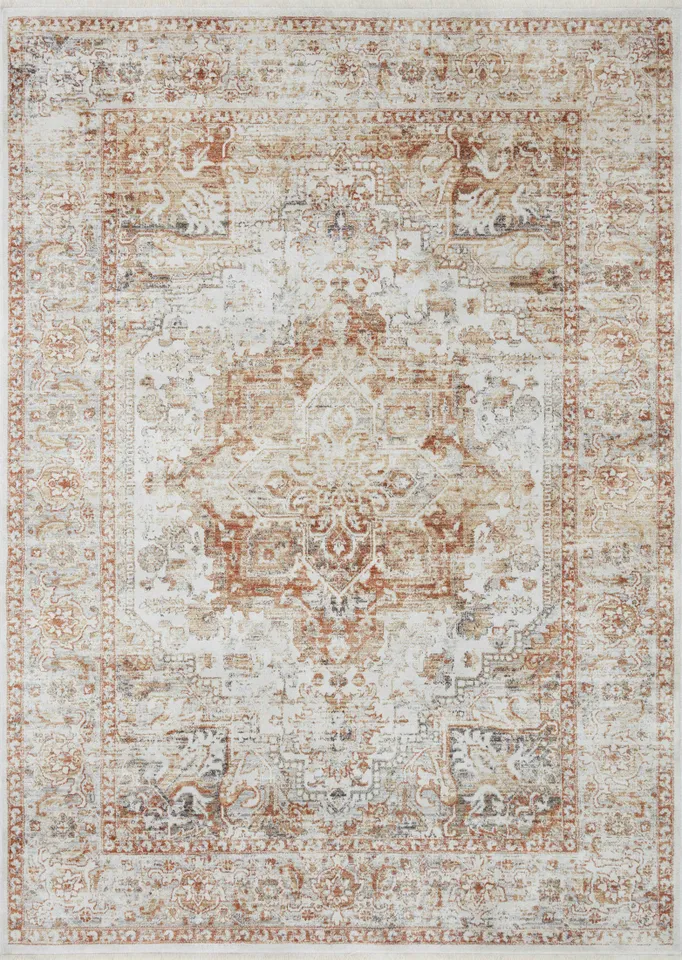 Loloi Bonney Ivory / Sunset 2'-0" x 3'-0"