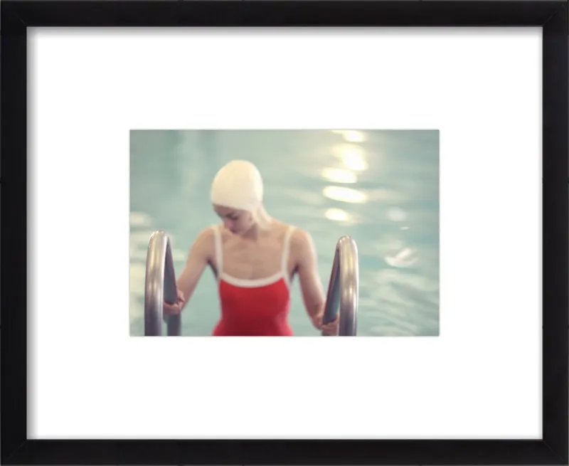 Swimmer in a Red Suit by Lucy Snowe for Artfully Walls