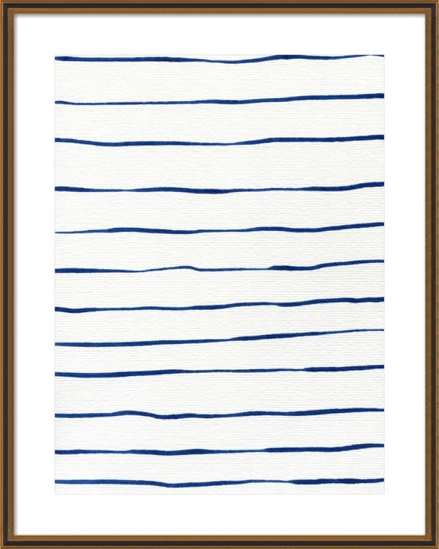 Blue Stripes by Georgiana Paraschiv for Artfully Walls
