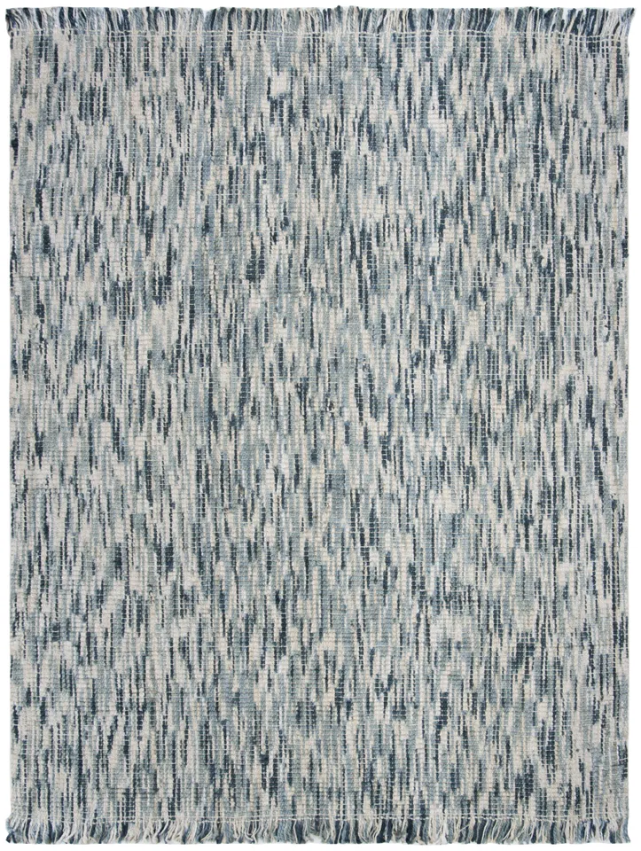 Arlo Home Hand Woven Area Rug, NF869M, Blue/Ivory,  5' X 8'