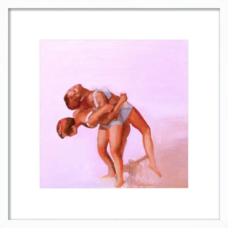 wrestling by Mary Sinner for Artfully Walls