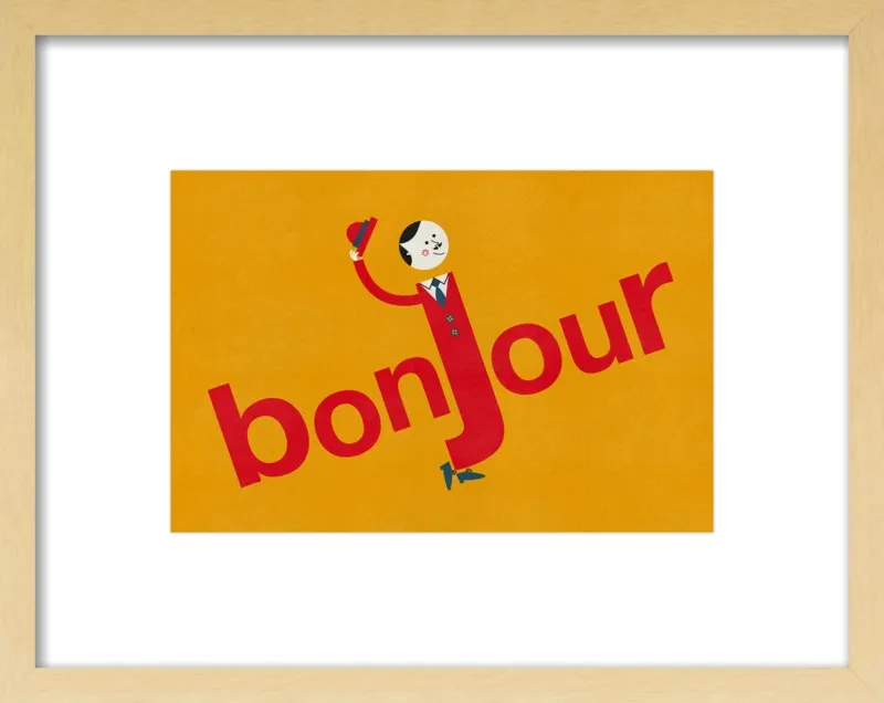 Bonjour by Blanca Gómez for Artfully Walls