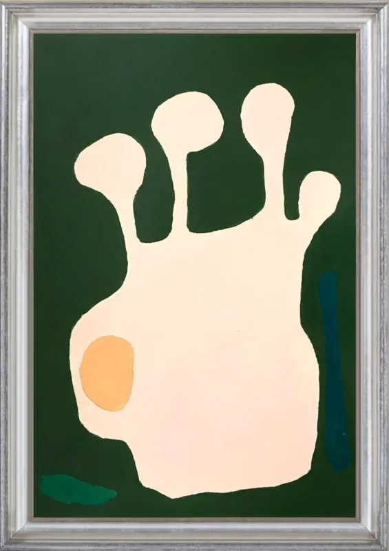 Nectarine Vase, abstraction 11 by Neicy Frey by Neicy Frey for Artfully Walls
