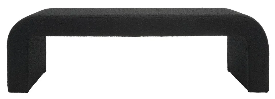 Caralynn Boucle Bench - Black