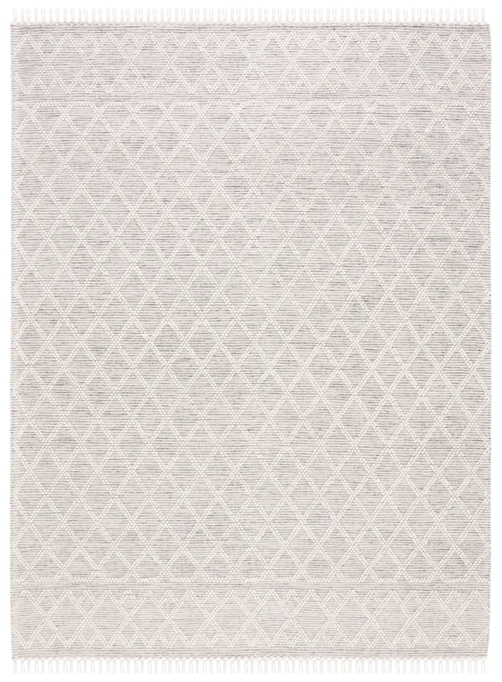 Safavieh Couture Vermont Collection Hand Loomed Area Rug, Black / Ivory, 8' x 10'