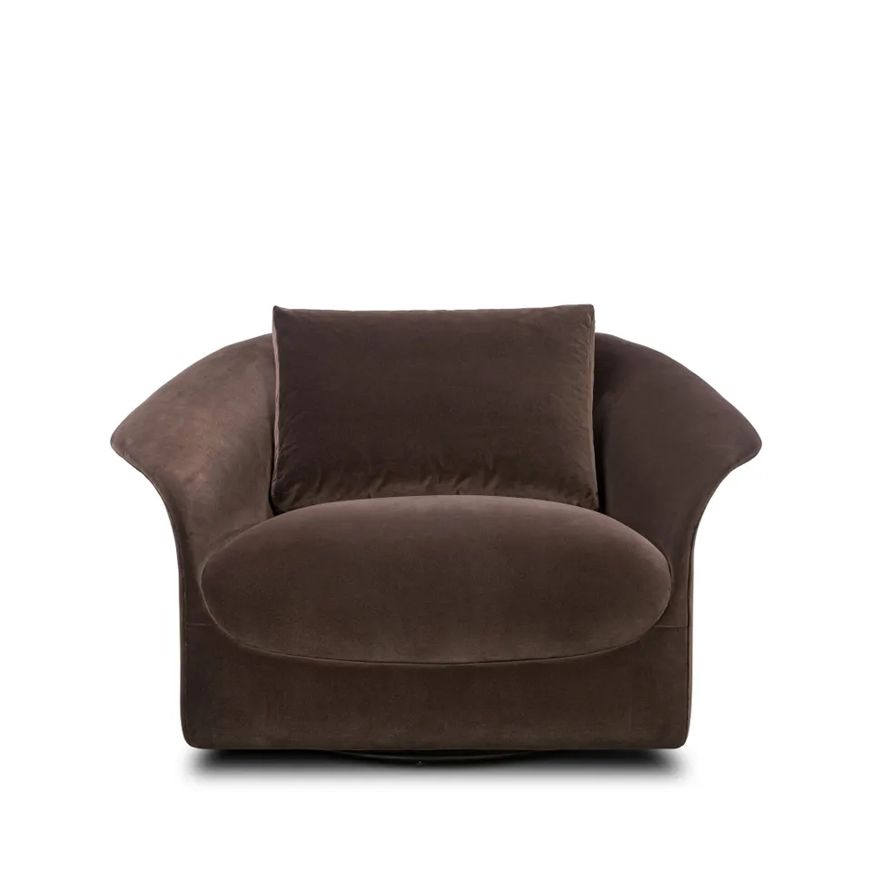 Ezra Swivel Chair - Surrey Cocoa