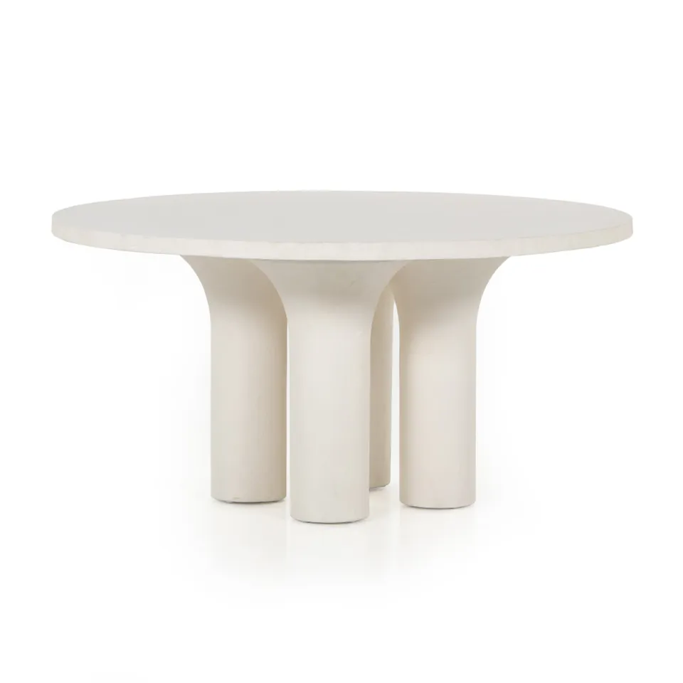 Parra Round Dining Table-Plaster Molded