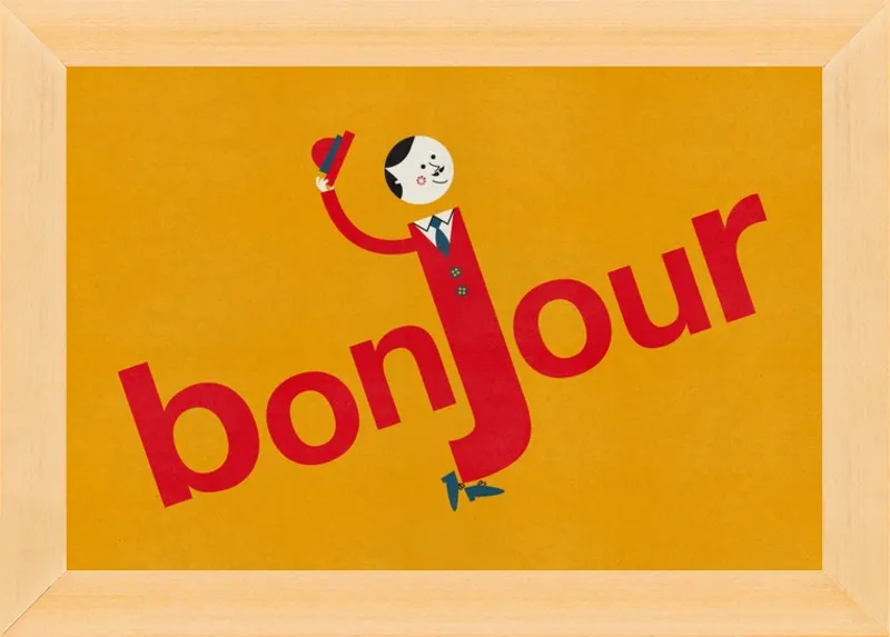 Bonjour by Blanca Gómez for Artfully Walls