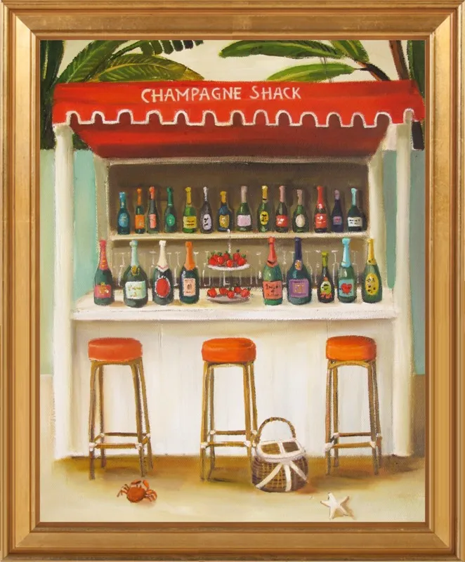 Champagne Shack by Janet Hill for Artfully Walls