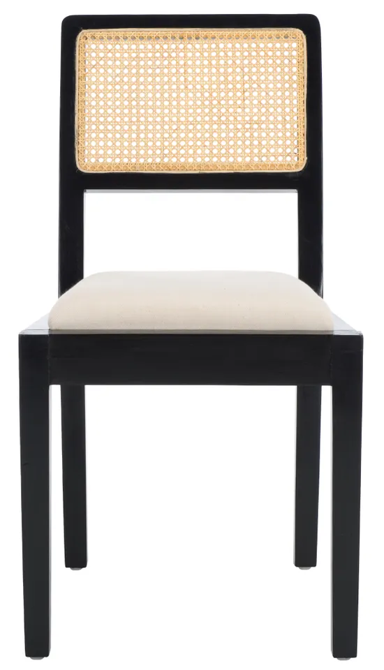 Suzetta Dining Chair - Black Natural / White