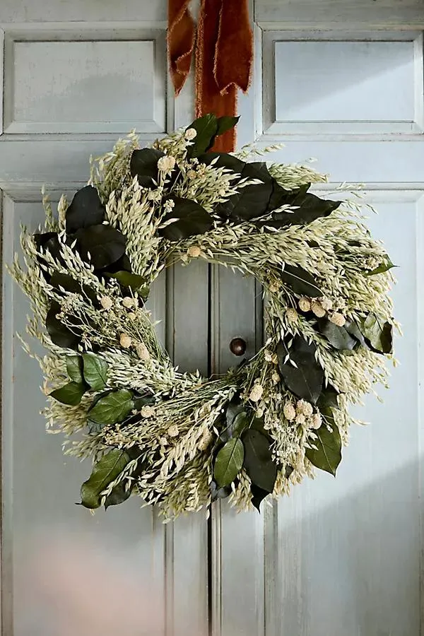 Fern + Flower Dried Wreath