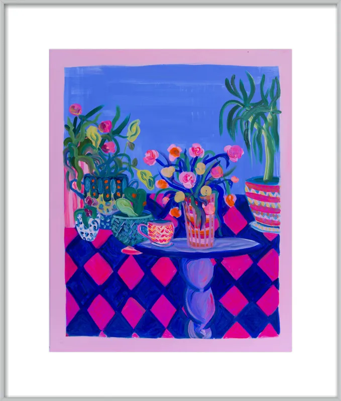 Pots and Plants painting by Davina Shefet for Artfully Walls