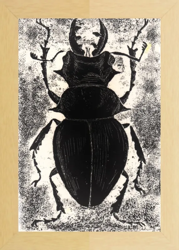 Black Beetle on White by Tennopent Sooster for Artfully Walls