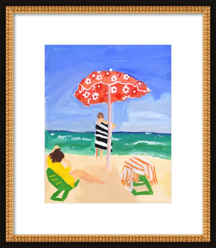 Italian Beach Umbrella by Jackie Mancuso for Artfully Walls