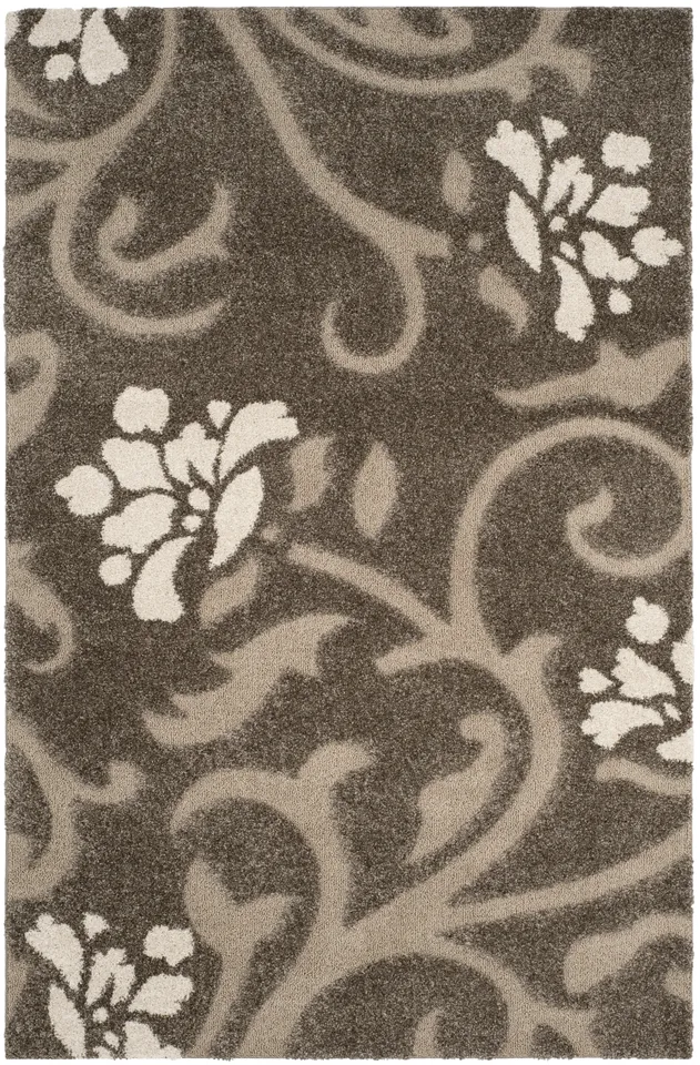 Arlo Home Woven Area Rug, SG464-7913, Smoke/Beige,  6' X 9'