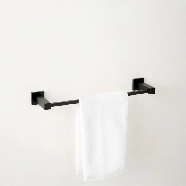 Jones Matte Black Towel Bar 18"