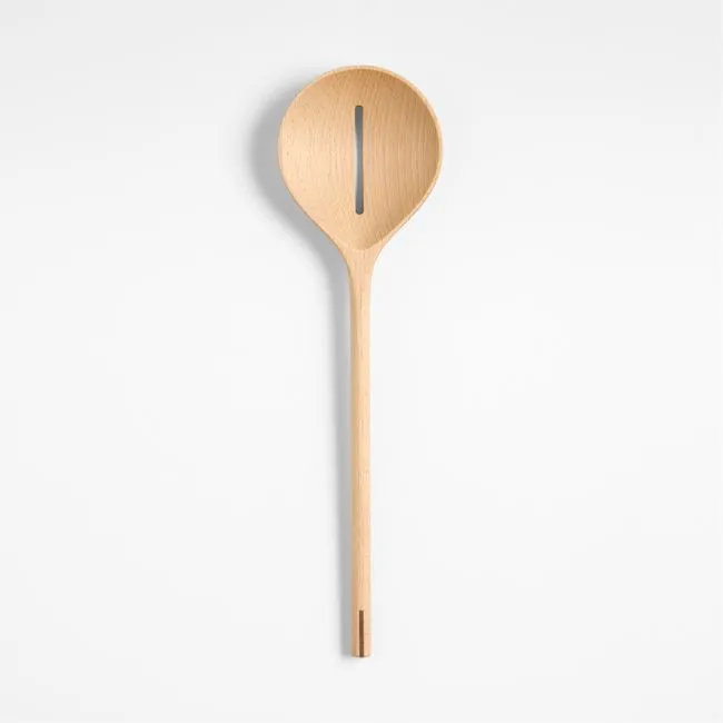 Chefs Essentials Beech Wood Slotted Spoon with Walnut Joinery by Daniel Humm
