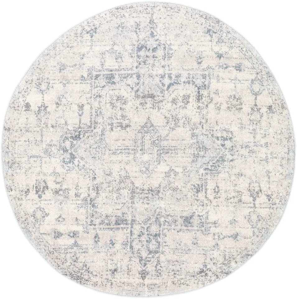 Ankara Beige Indoor 5'3" x 5'3" Machine Woven Rug