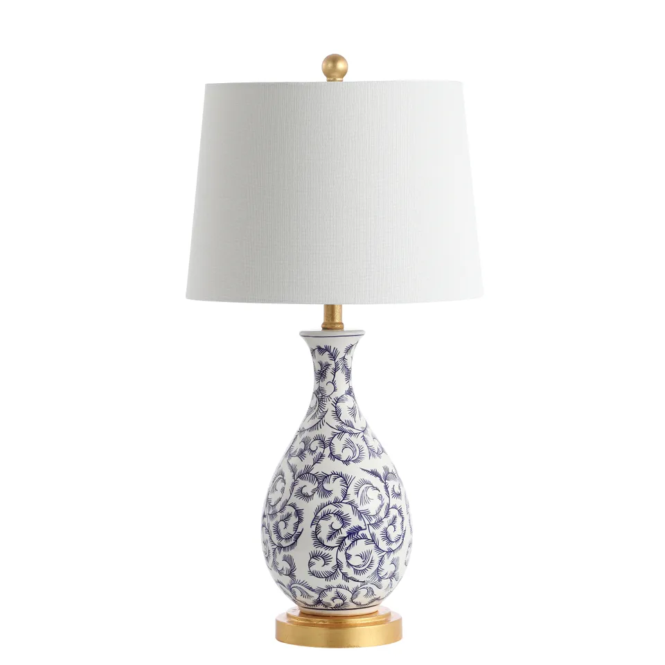 Avi Table Lamp, Set Of 2 - Blue / White