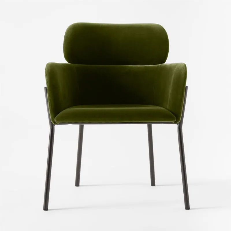 Azalea Green Velvet Dining Chair
