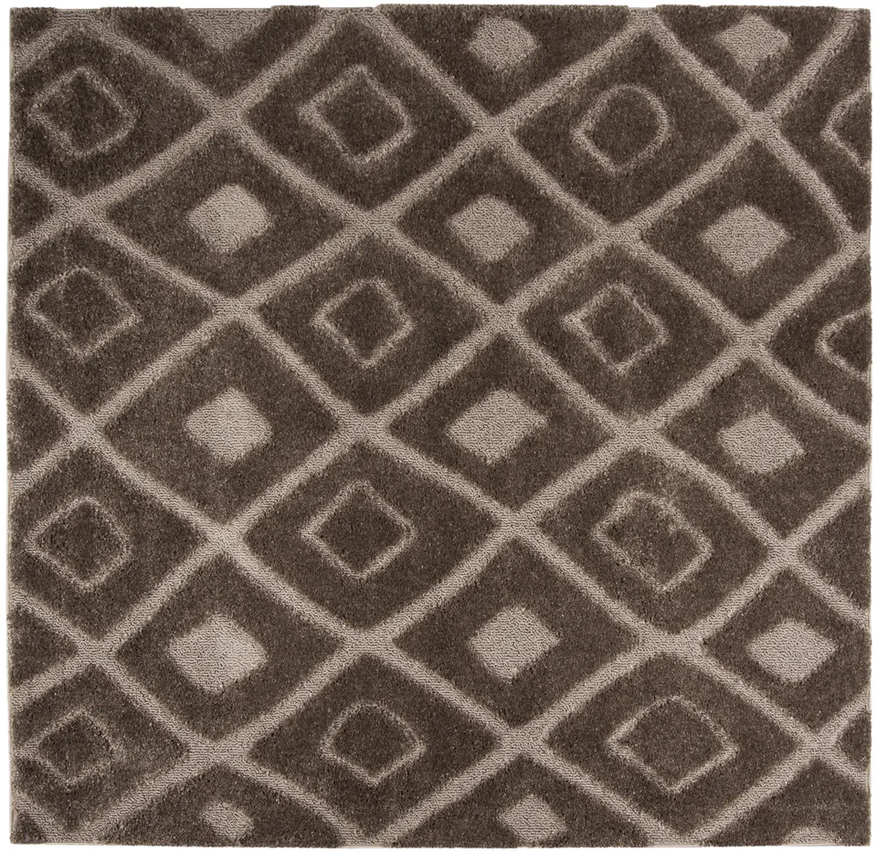 Arlo Home Woven Area Rug, OSG319C, Mushroom,  6' 7" X 6' 7" Square