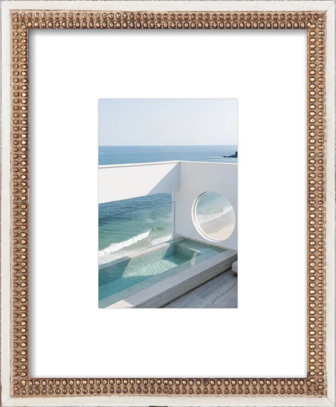 Granite pool overlooking Leblon beach in Rio de Janeiro by Lauren & Annael Tolila for Artfully Walls