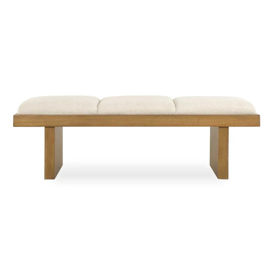 Haden White Upholstery Bench