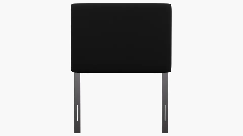 Square Back Headboard, Raven Everyday Linen, Twin