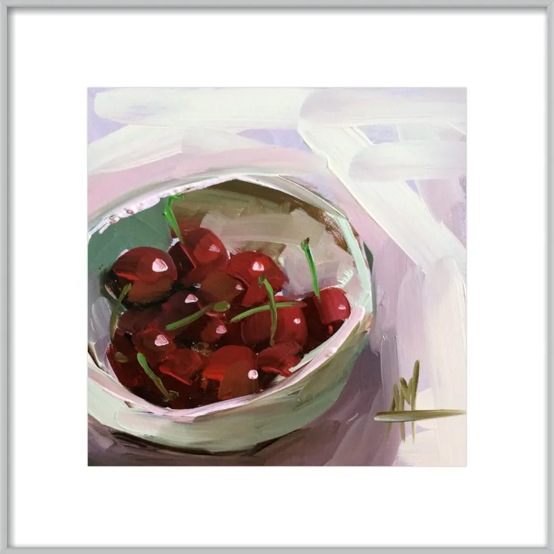 bowl of cherries no. 7 by Angela Moulton for Artfully Walls