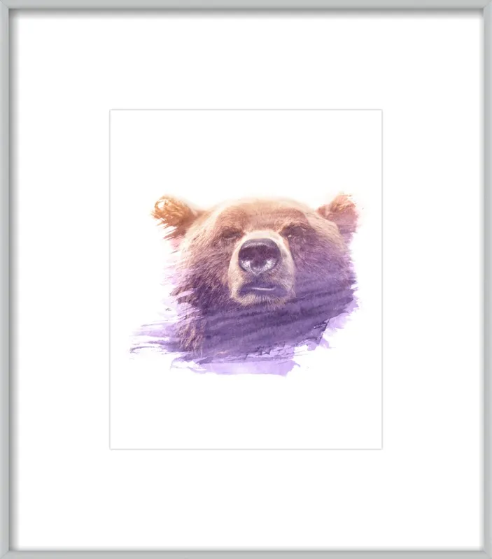 BEAR SUPERIMPOSED WATERCOLOR by Emiliano Deificus for Artfully Walls
