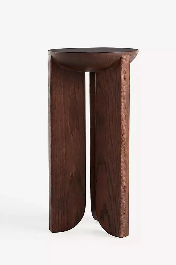 Hemi Solid Oak Wood Side Table