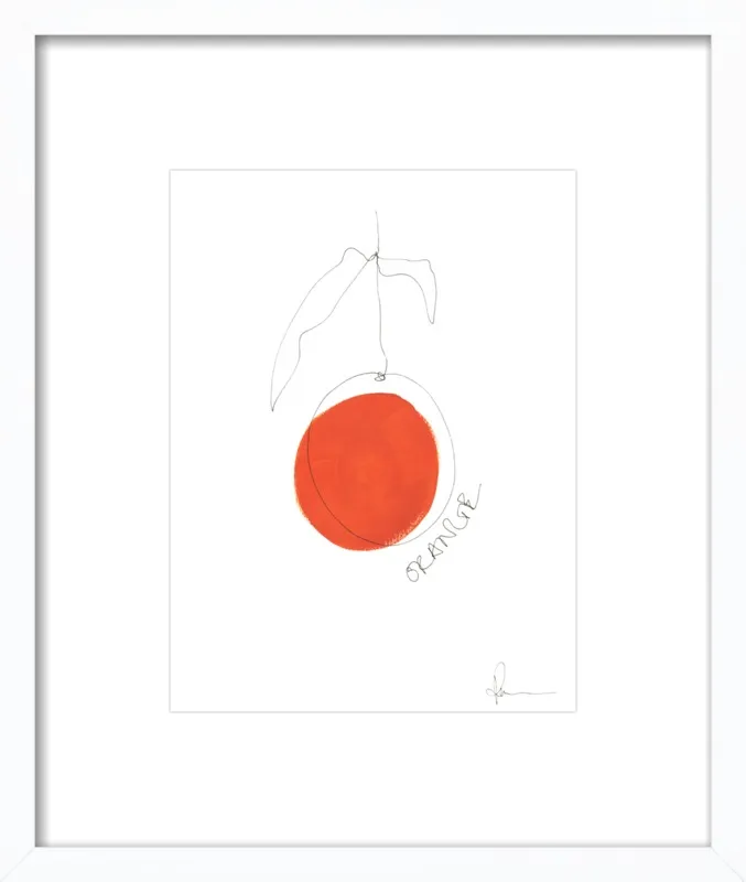 Orange by Polly Mann for Artfully Walls