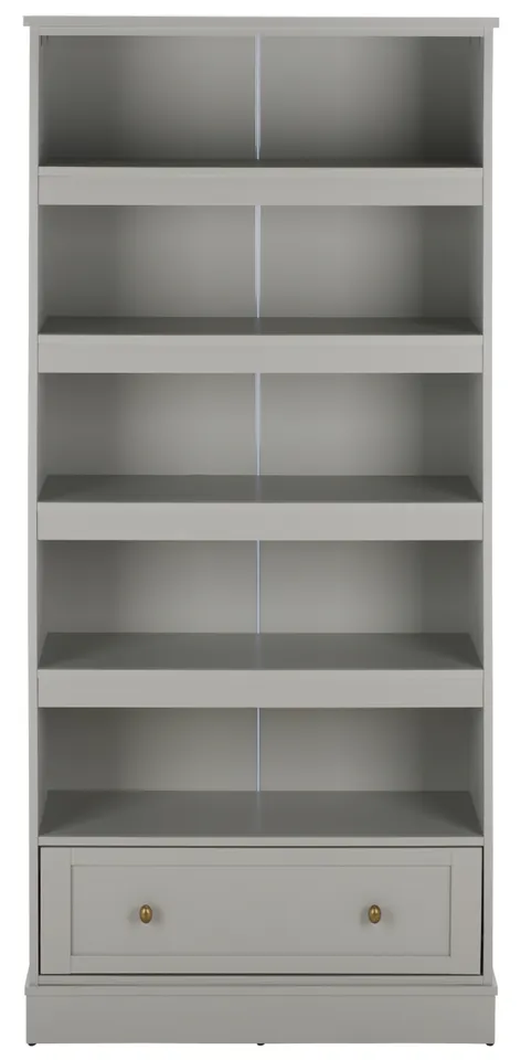 Shafa Bookcase With Drawer - Light Gray