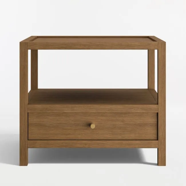 Keane Driftwood Rectangular 26" Storage End Table