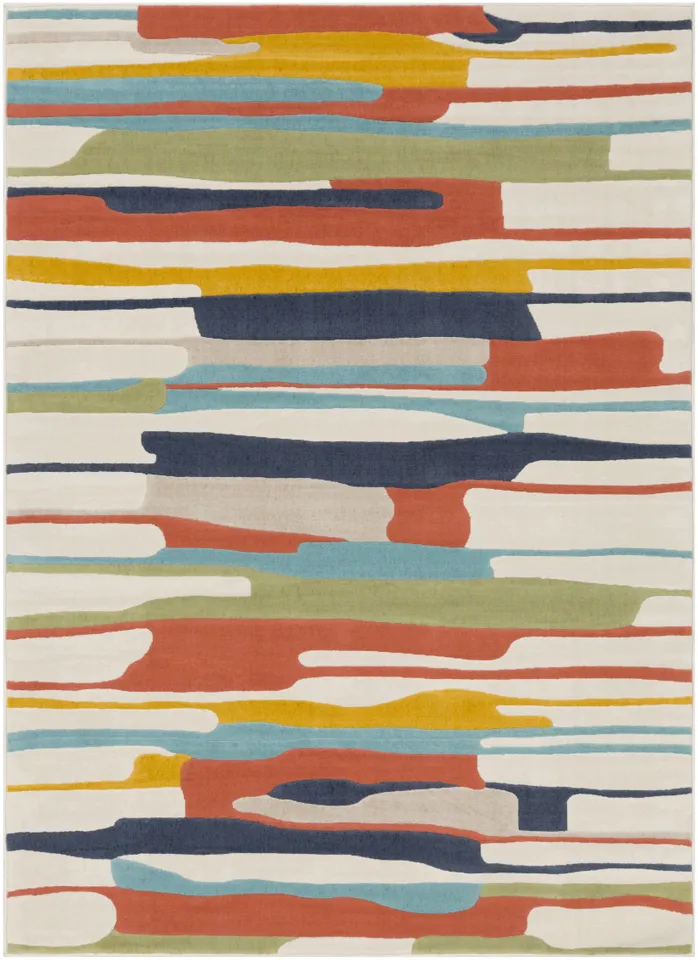 City Beige Indoor 2' x 2'11" Machine Woven Rug