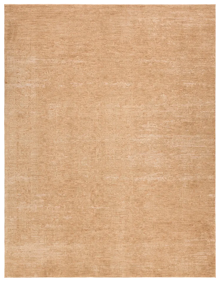 Zain SRE03 Oriental Yellow and Brown Area Rug (7'9"x9'9")