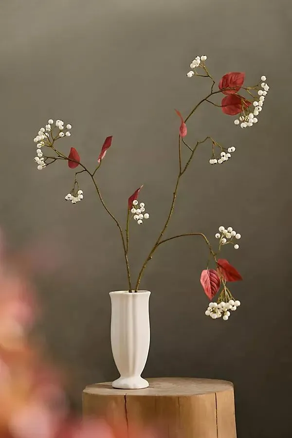 Faux Berry + Leaf Spray